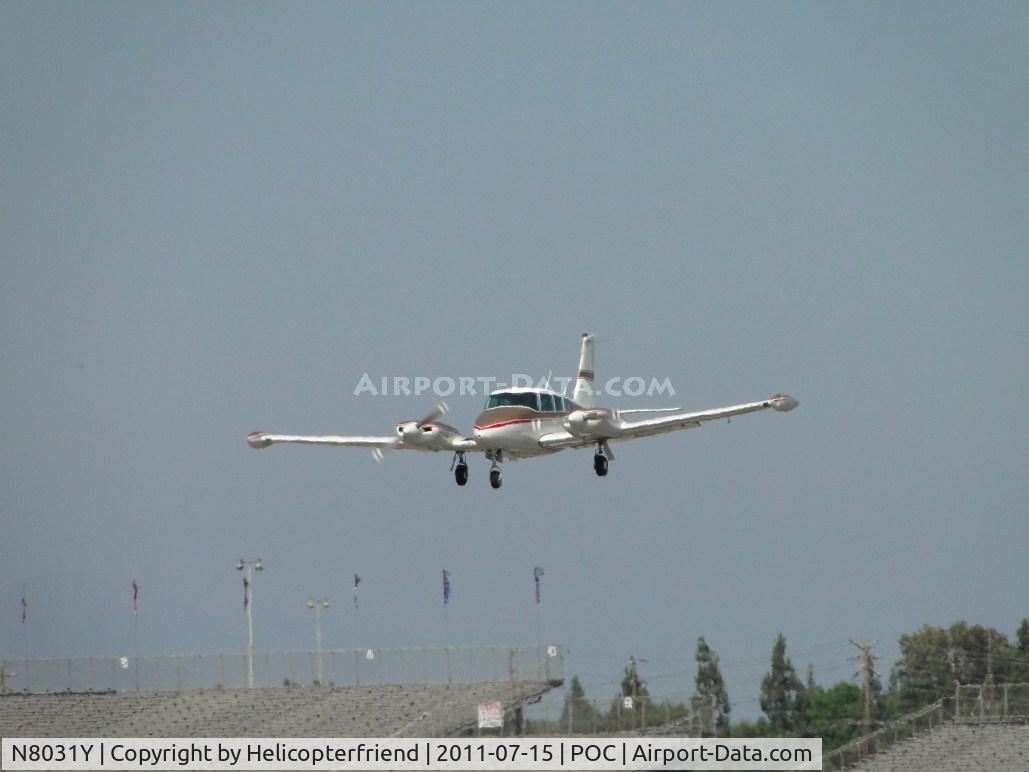 N8031Y, 1966 Piper PA-30 Twin Comanche C/N 30-1140, On final to runway 26L