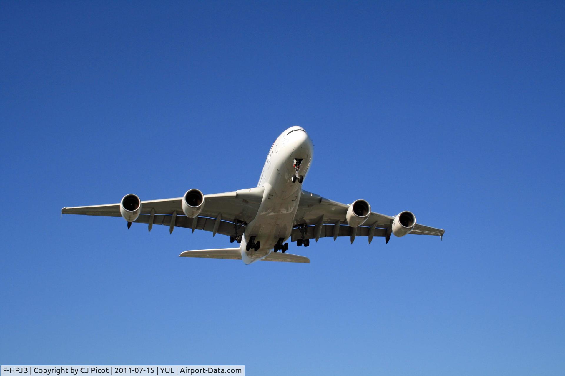 F-HPJB, 2009 Airbus A380-861 C/N 040, Air France flight 346 arriving at Montreal-Trudeau