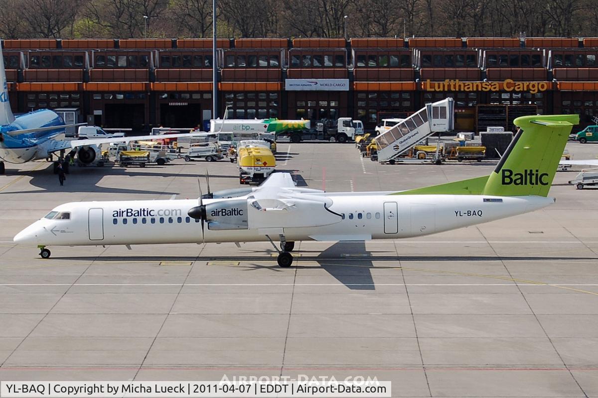 YL-BAQ, 2010 De Havilland Canada DHC-8-402Q Dash 8 C/N 4313, At Tegel