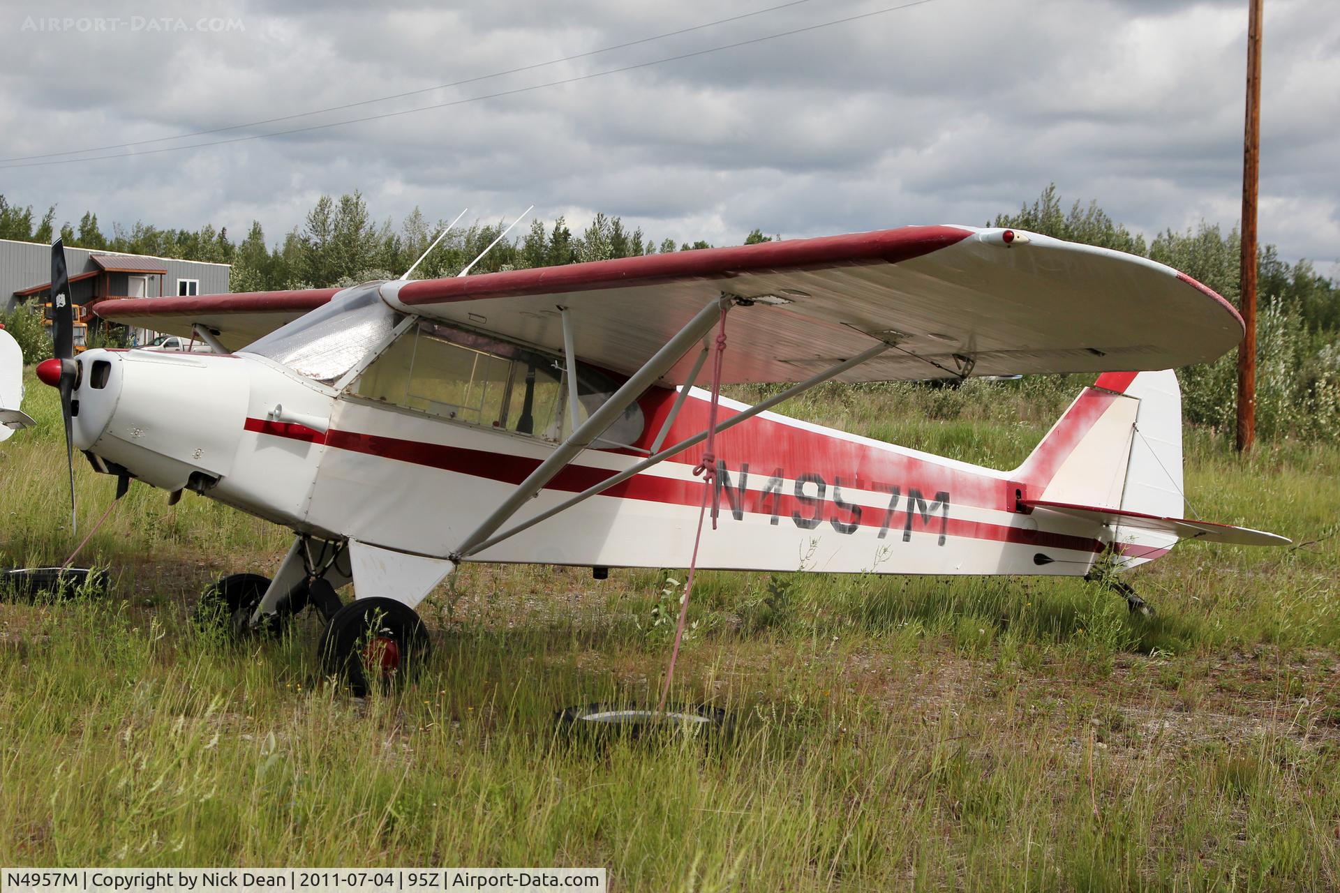N4957M, 1948 Piper PA-11 Cub Special C/N 11-443, 95Z North Pole