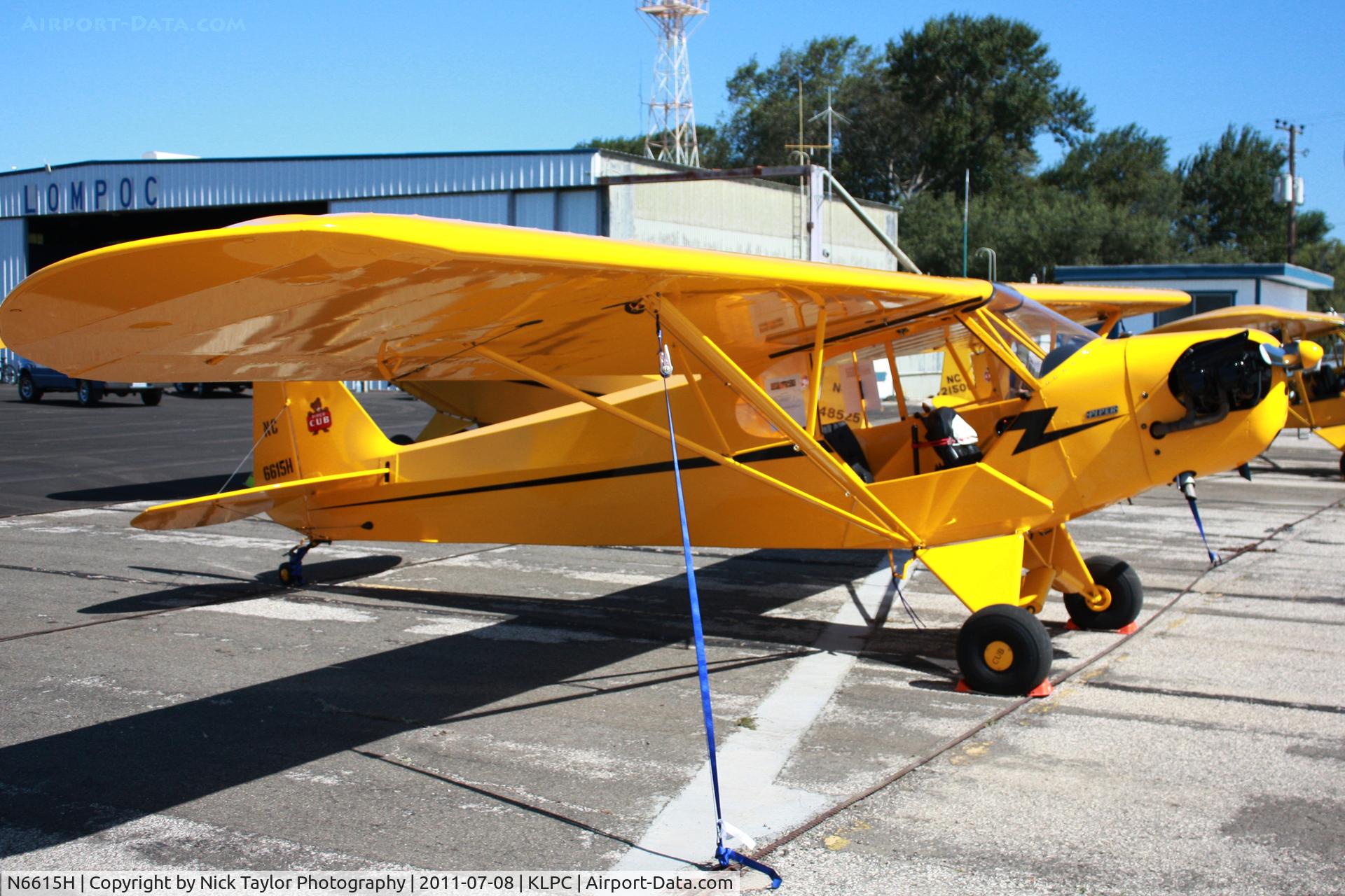 N6615H, Piper J3C-65 Cub C/N 19813, Lompoc Piper Cub Fly-in 2011