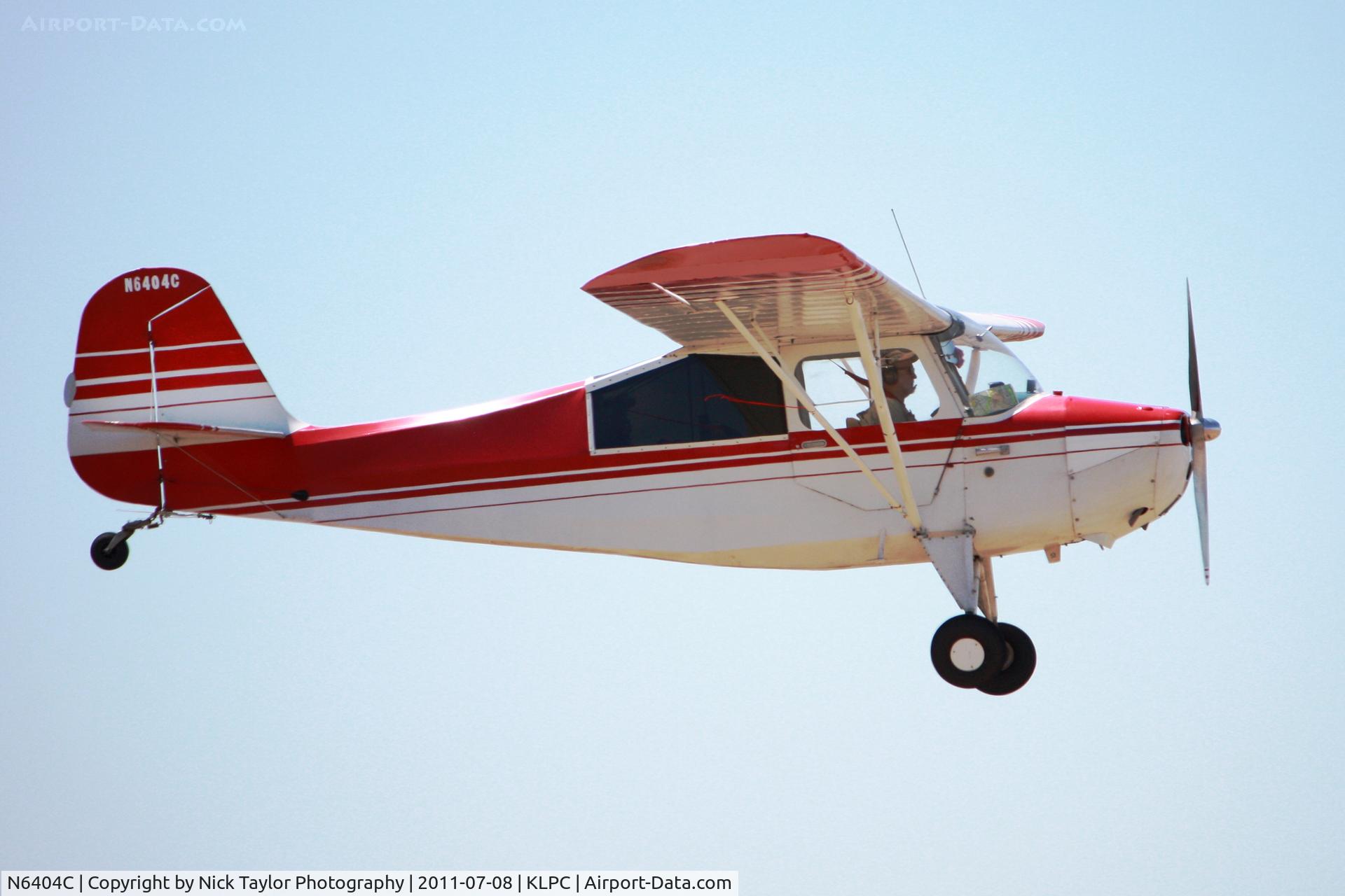N6404C, Aeronca 7BCM C/N 7BCM-296, Landing at the Lompoc Piper Cub Fly-in 2011