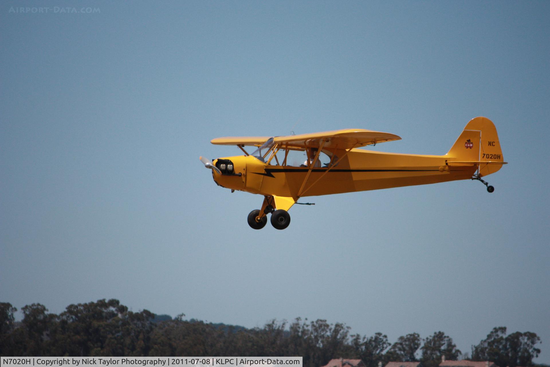 N7020H, 1946 Piper J3C-65 Cub Cub C/N 20265, Lompoc Piper Cub Fly-in 2011