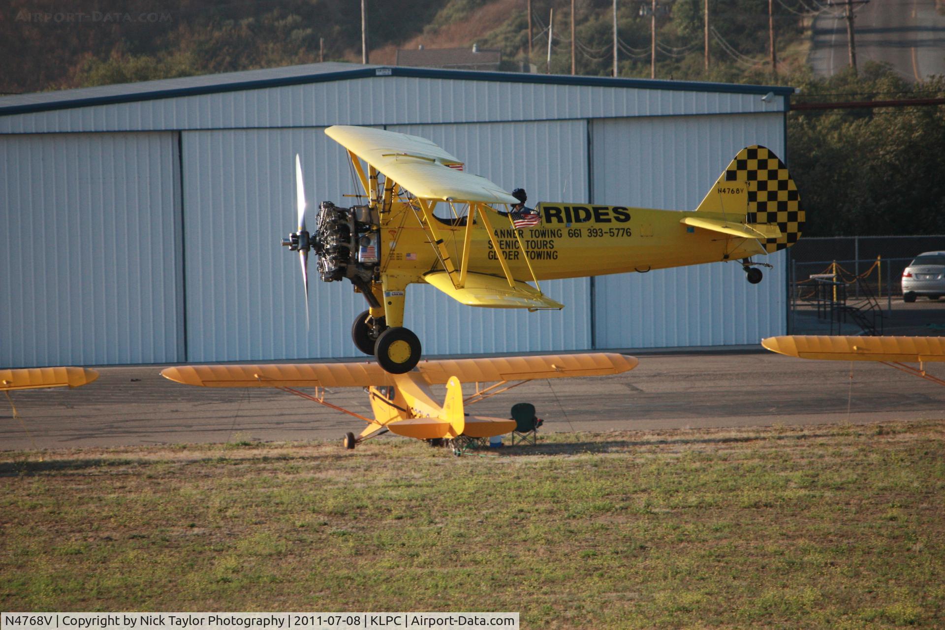 N4768V, Boeing E75 C/N 75-5737, Lompoc Piper Cub Fly-in 2011
