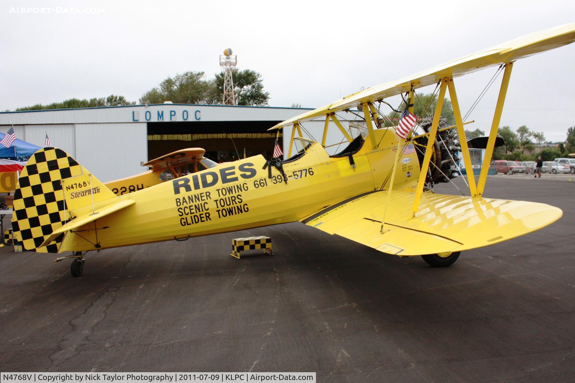 N4768V, Boeing E75 C/N 75-5737, Lompoc Piper Cub Fly-in 2011