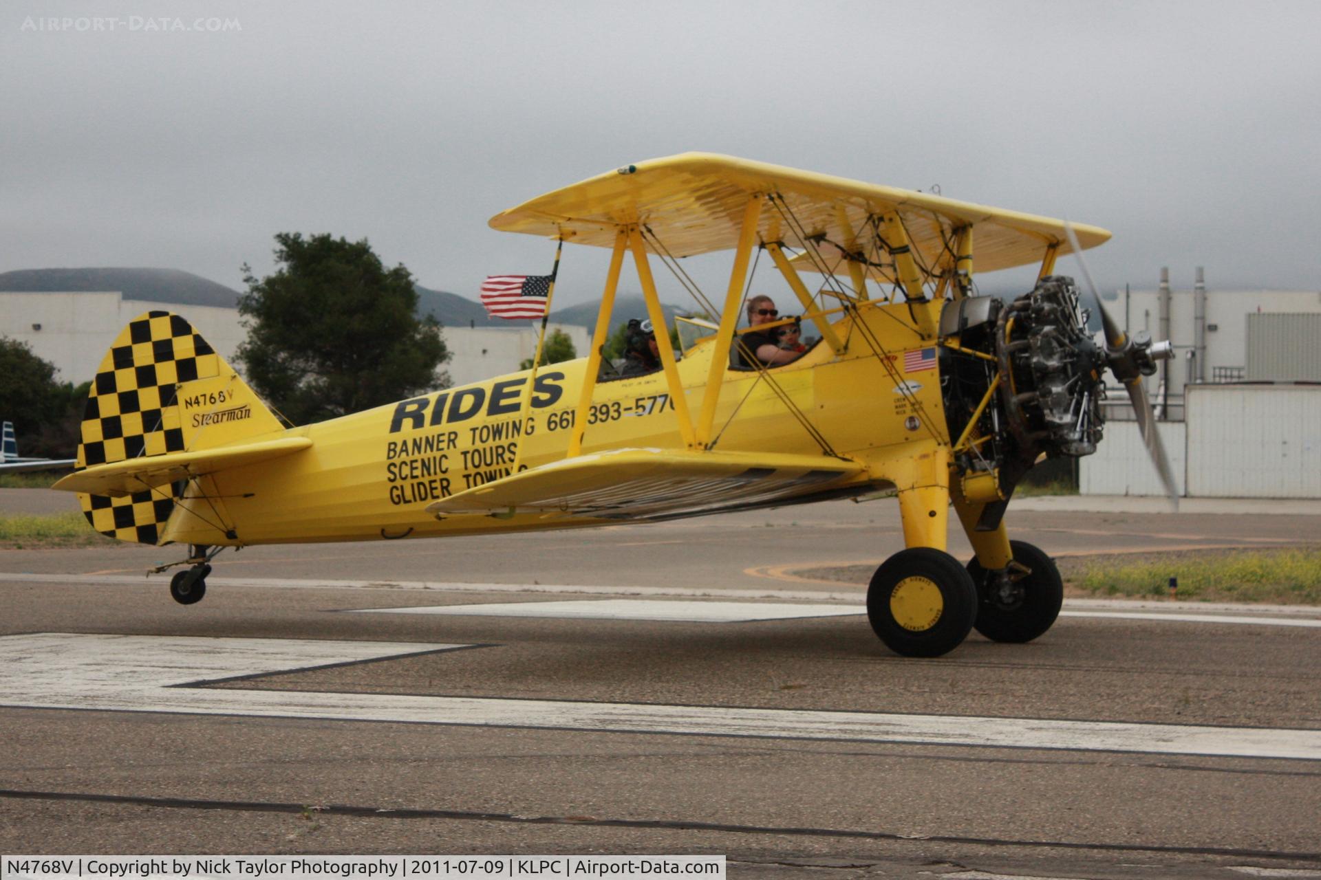 N4768V, Boeing E75 C/N 75-5737, Lompoc Piper Cub Fly-in 2011