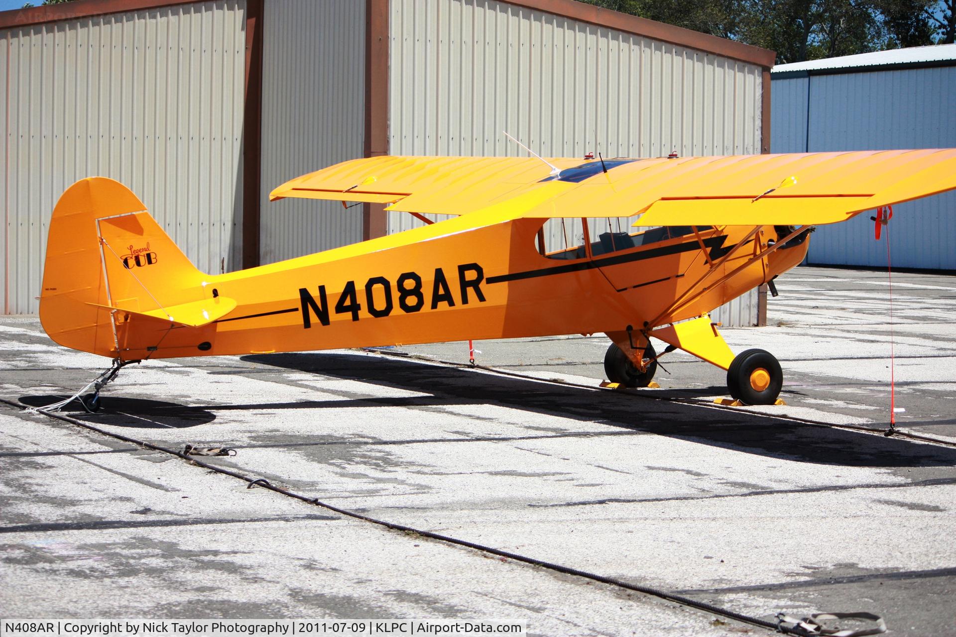 N408AR, American Legend AL3 C/N AL-1144, Lompoc Piper Cub Fly-in 2011