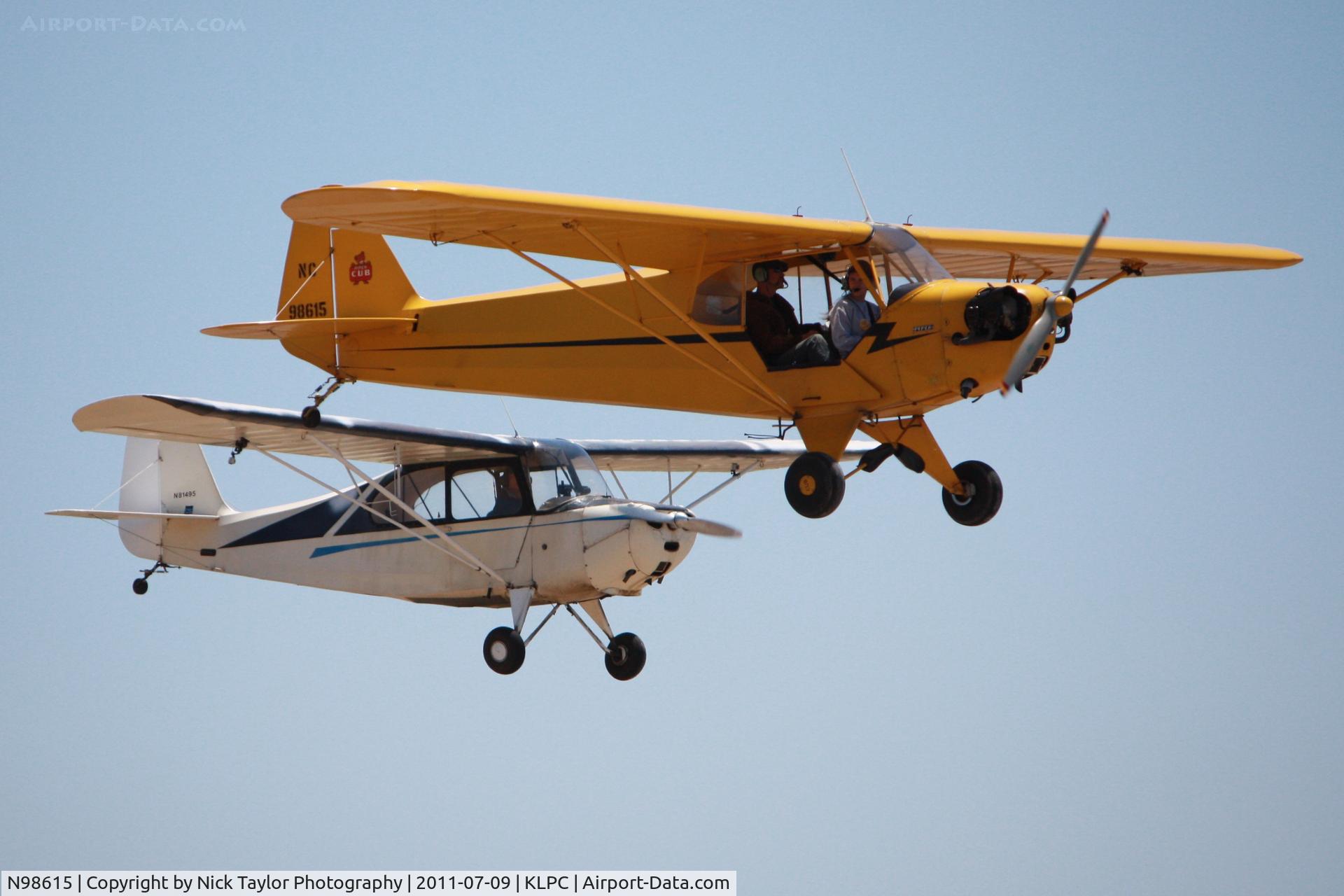 N98615, 1946 Piper J3C-65 Cub C/N 18838, Lompoc Piper Cub Fly-in 2011