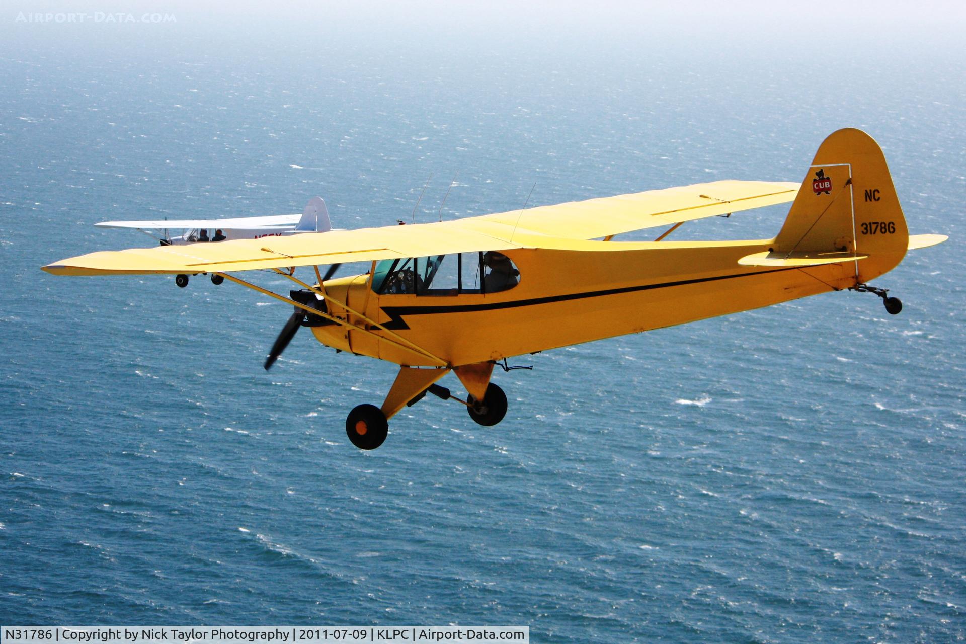 N31786, Piper J3F-65 C/N 5314, Lompoc Piper Cub Fly-in 2011