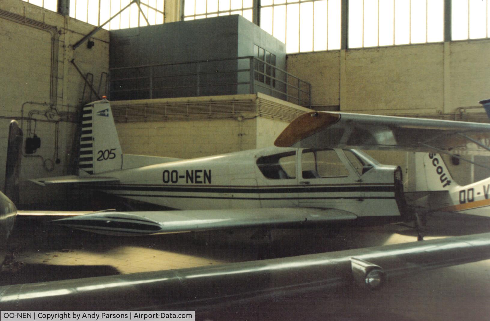 OO-NEN, 1969 SIAI-Marchetti S-205-20R C/N 4-250, Old scanned print not sure but i think taken at Gossilies in Belgium