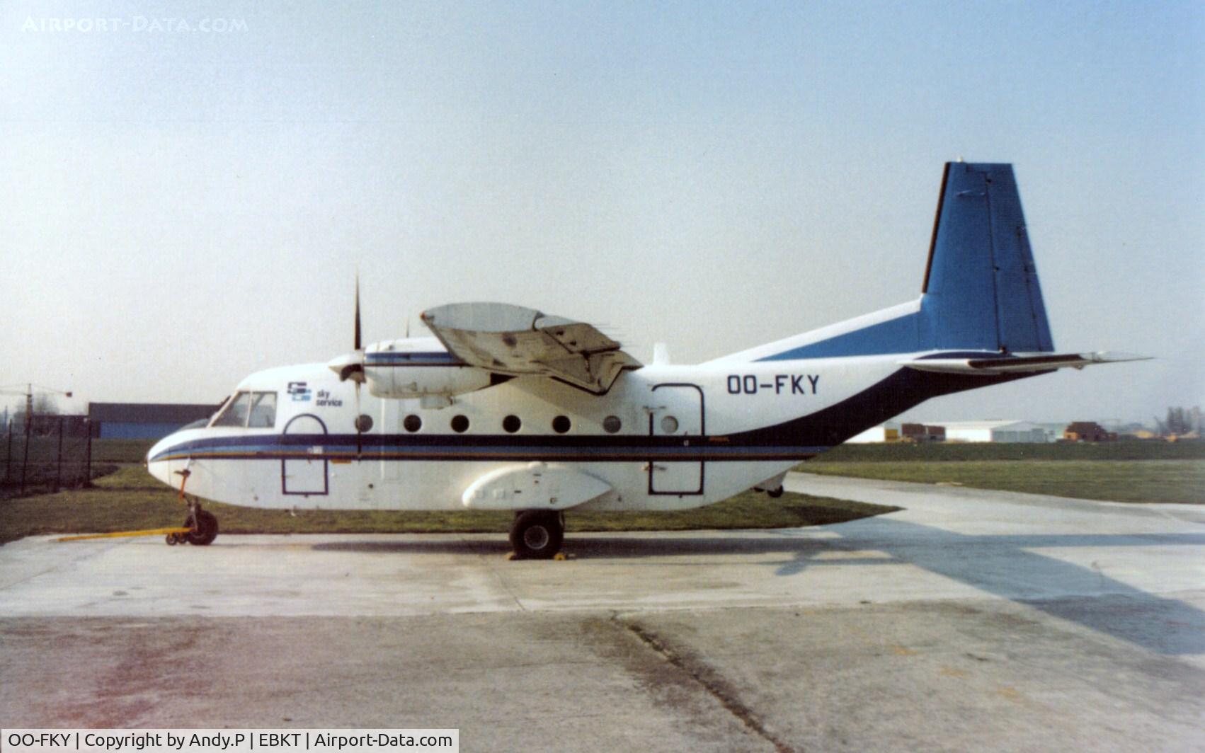 OO-FKY, 1983 CASA C-212-200 Aviocar C/N 291, Old scanned print