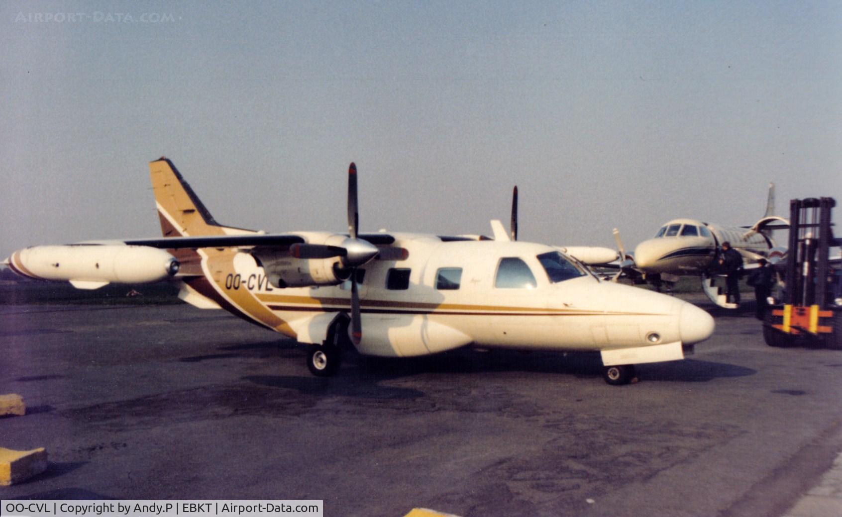 OO-CVL, 1981 Mitsubishi MU-2B-60 Marquise C/N 1528SA, Ols scanned print