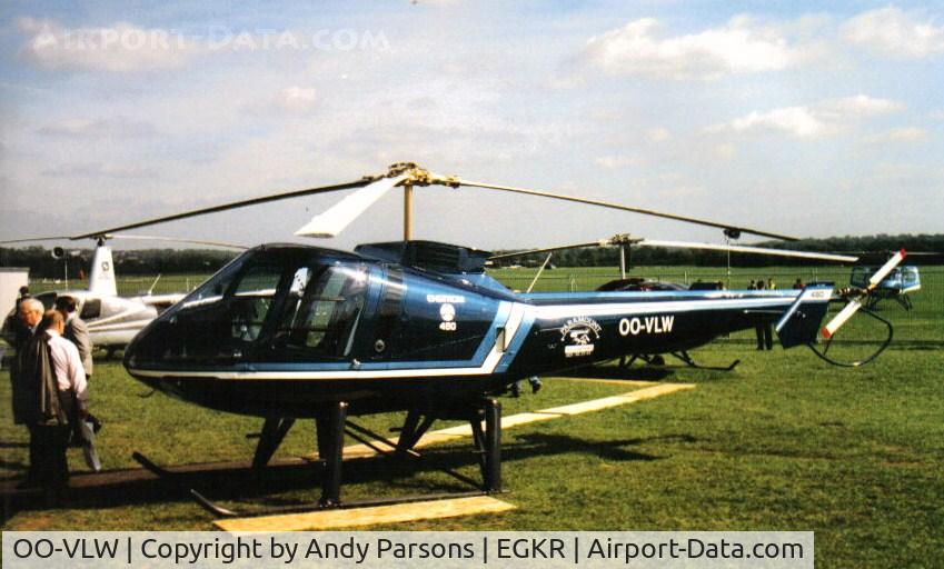 OO-VLW, Enstrom 480 C/N 5008, scanned print taken at Helitech a few years ago