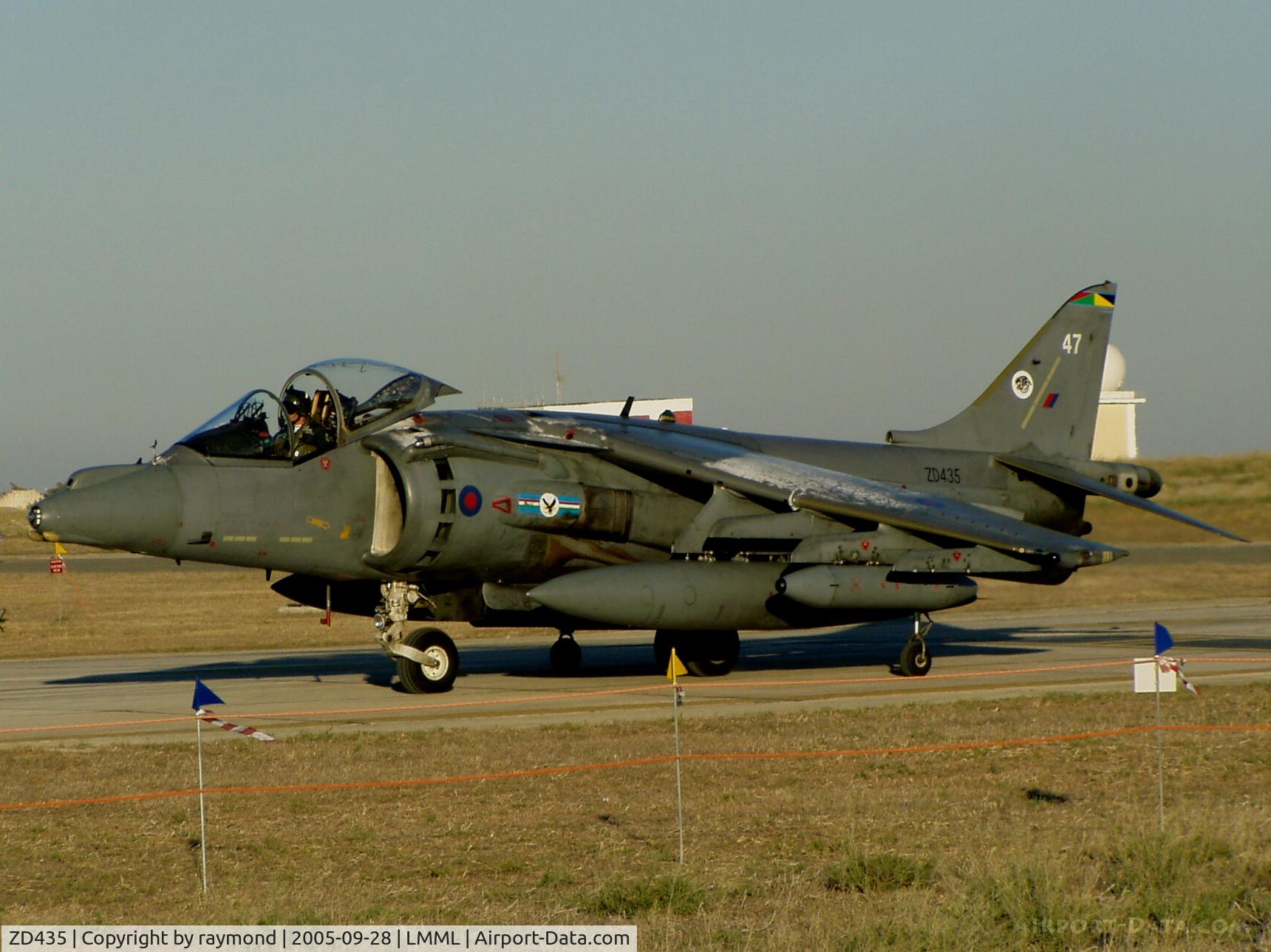 ZD435, 1989 British Aerospace Harrier GR.7 C/N P47, Harrier GR9 ZD435/47 20Sqd RAF