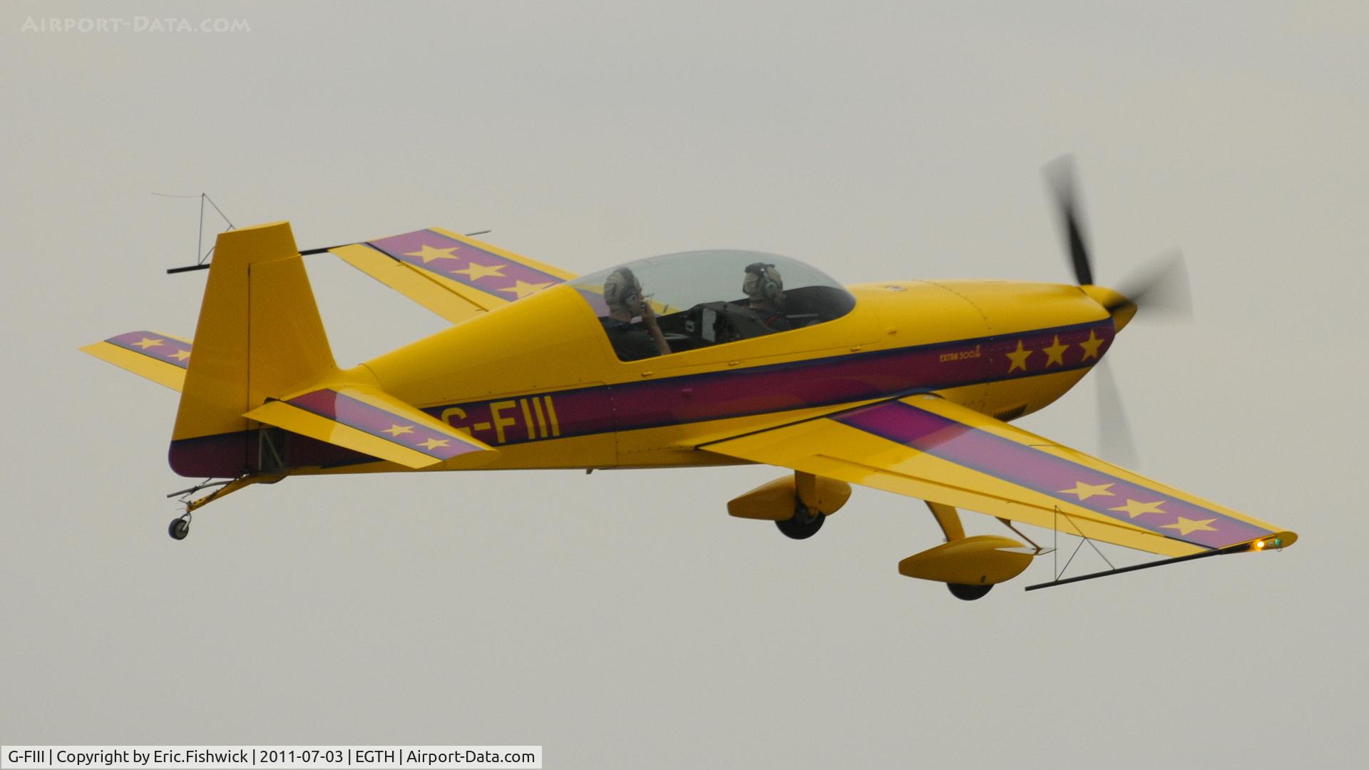G-FIII, 1997 Extra EA-300L C/N 091, 4. G-FIII at Shuttleworth Military Pagent Air Display, July 2011