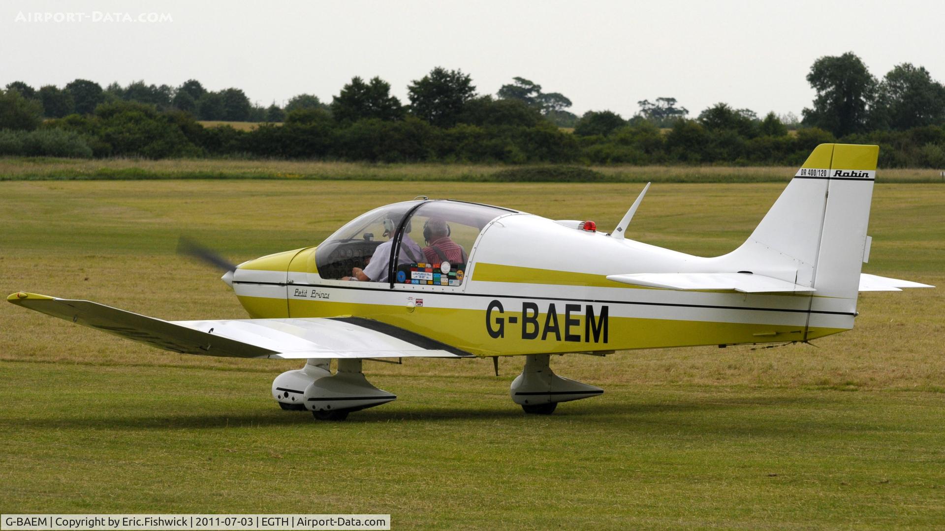 G-BAEM, 1972 Robin DR-400-120 Petit Prince C/N 728, G-BAEM