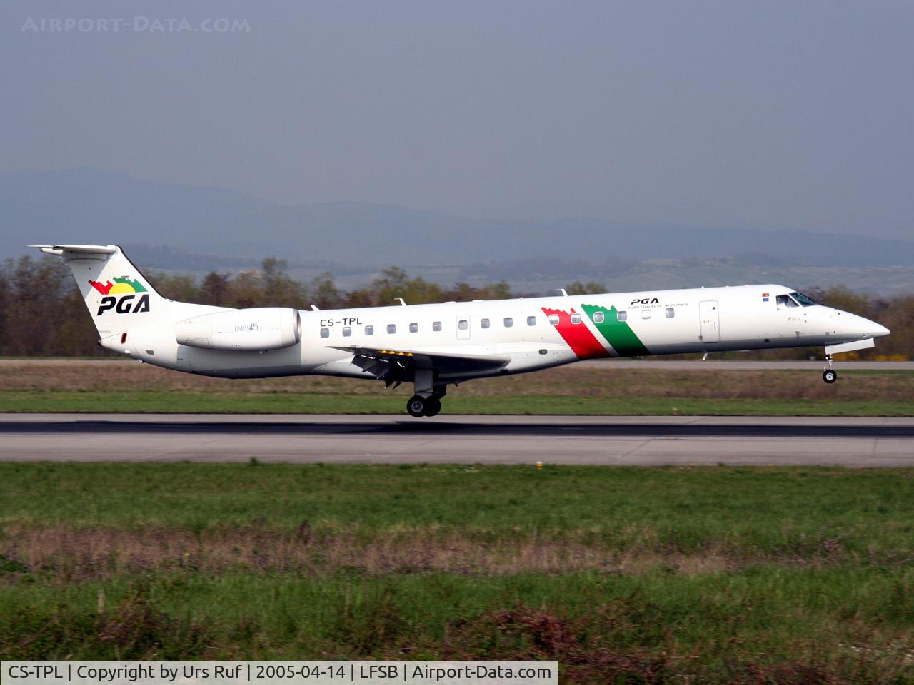 CS-TPL, 1988 Embraer EMB-145EP (ERJ-145EP) C/N 145051, daliy flight from OPO to BSL via LIS