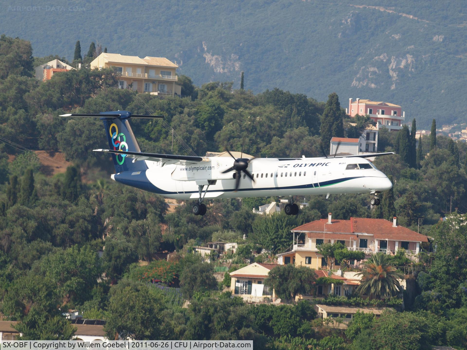 SX-OBF, 2010 De Havilland Canada DHC-8-402Q Dash 8 C/N 4318, Prepare for landing
