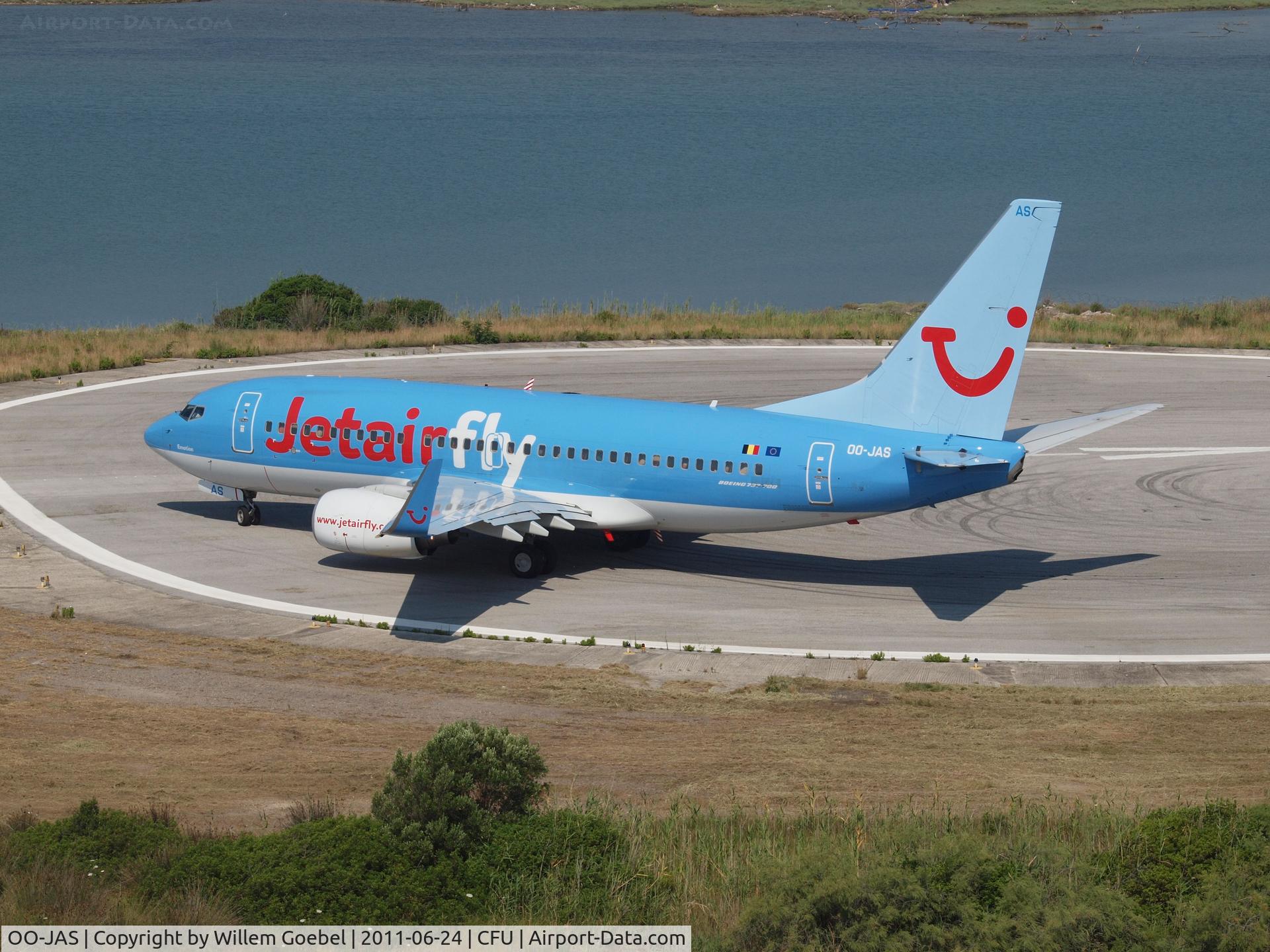 OO-JAS, 2008 Boeing 737-7K5 C/N 35144, Prepare for take off