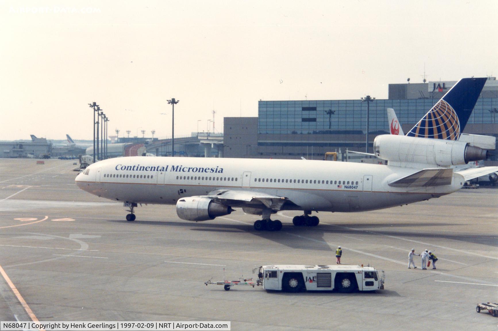 N68047, 1972 McDonnell Douglas DC-10-10 C/N 47801, Continental Micronesia