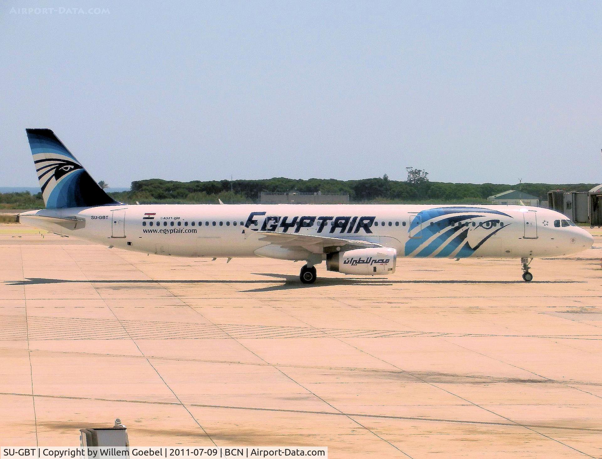 SU-GBT, 1999 Airbus A321-231 C/N 680, Arrival on BCN