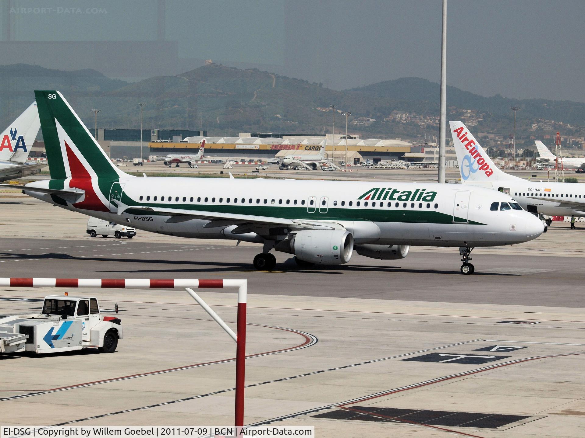 EI-DSG, 2007 Airbus A320-216 C/N 3115, Depart from Barcelona Airport