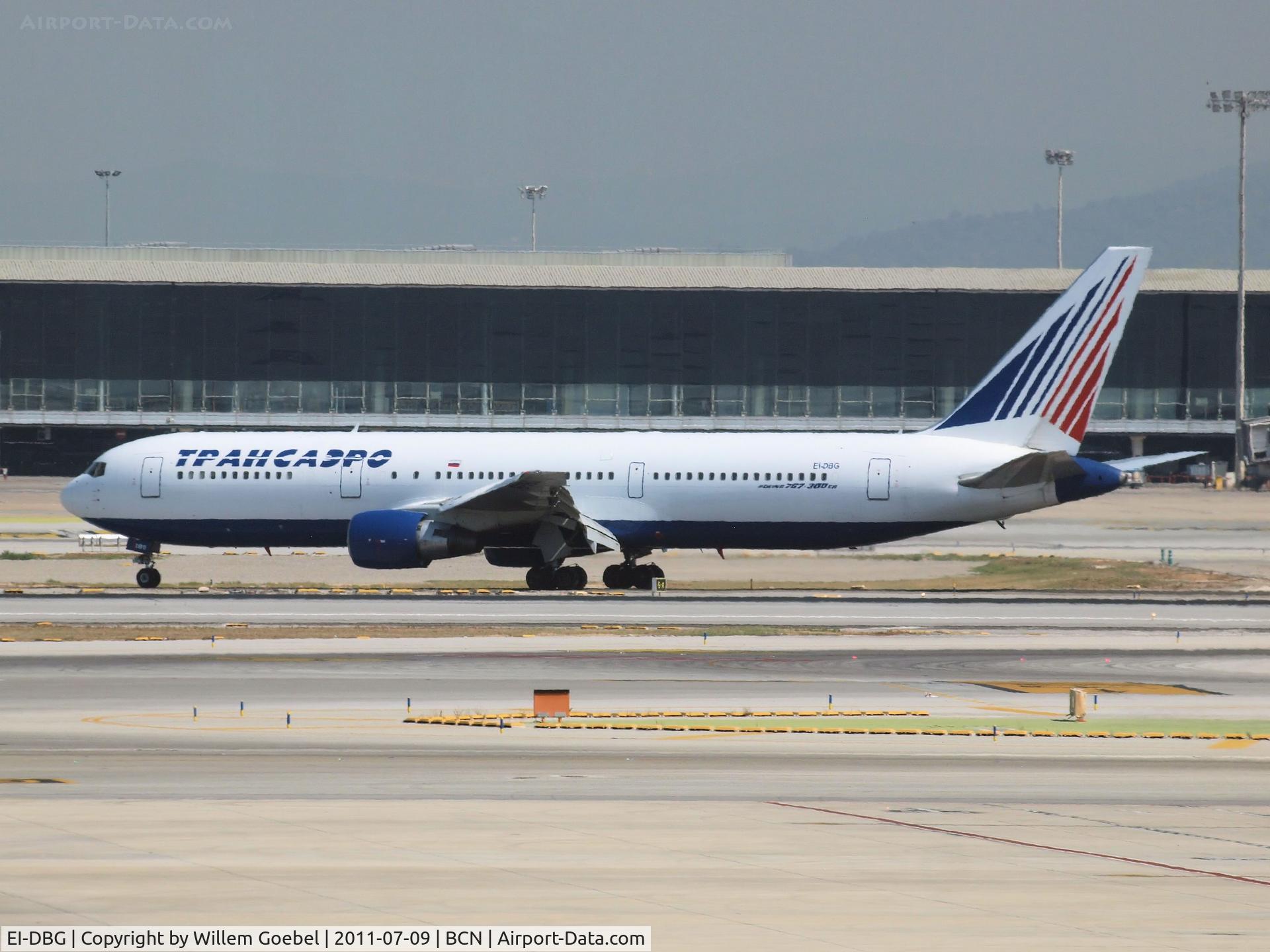EI-DBG, 1991 Boeing 767-3Q8/ER C/N 24746, Arrival on Barcelona Airport