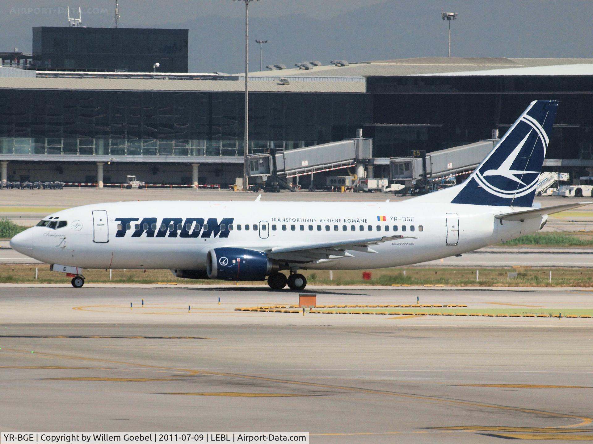 YR-BGE, 1994 Boeing 737-38J C/N 27395/2671, Arrival on Barcelona Airport