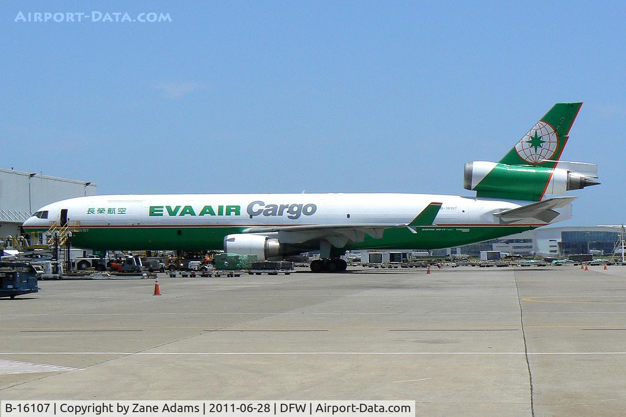 B-16107, 1995 McDonnell Douglas MD-11F C/N 48546, On the west freight ramp at DFW Airport