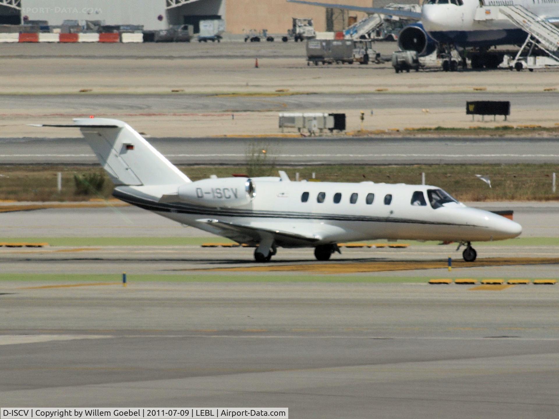D-ISCV, 2008 Cessna 525A CitationJet CJ2+ C/N 525A-0429, Depart from Barcelona Airport
