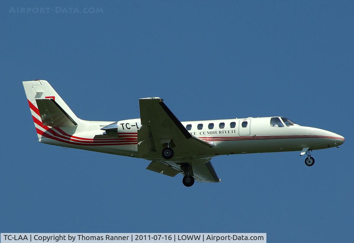 TC-LAA, Cessna 560  Citation V C/N 560-0212, DHMI Hava Taksi Cessna 560 TC-LAA