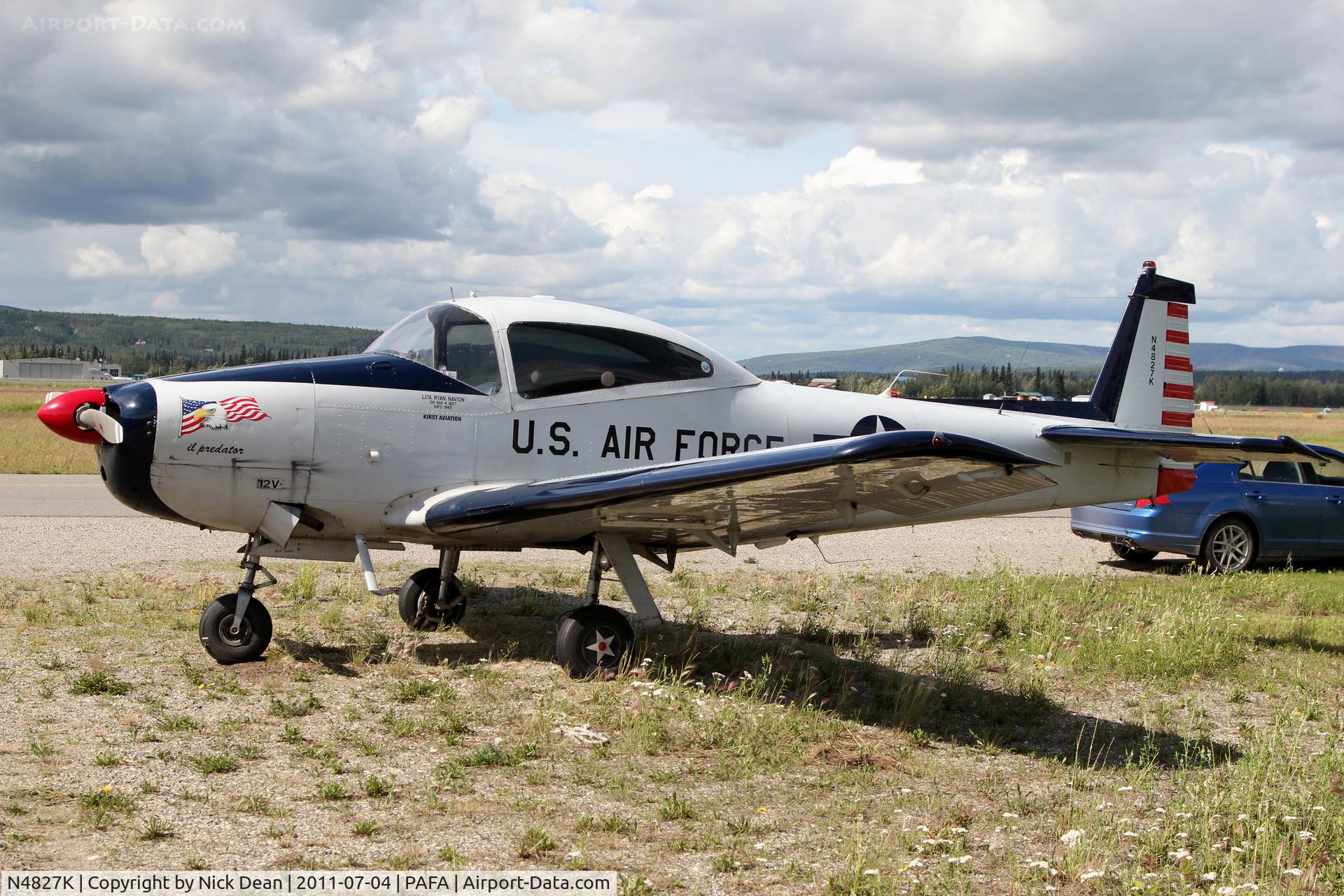 N4827K, 1949 Ryan Navion A C/N NAV-4-1827, PAFA/FAI