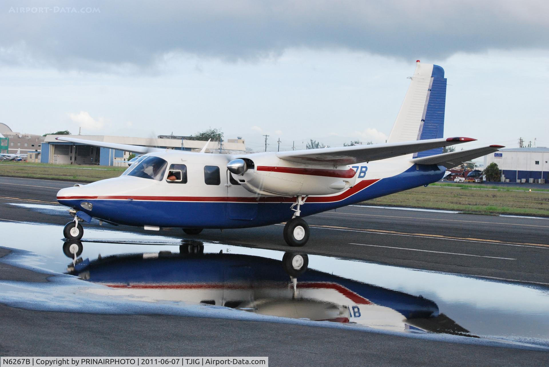 N6267B, 1958 Aero Commander 500 C/N 662, Aero commander 500 taxiing after test flight @ isla grande,pr