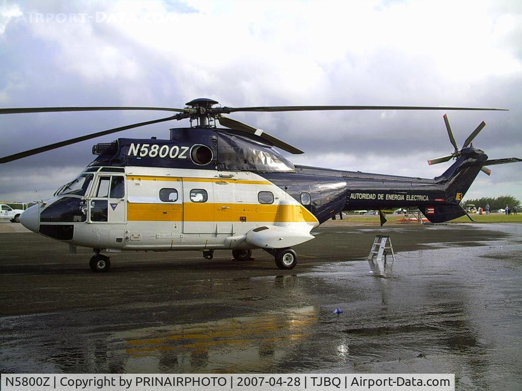 N5800Z, 1982 Aerospatiale AS-332C Super Puma C/N 2047, Aerospatiale Super Puma @ borinquen airfield,pr