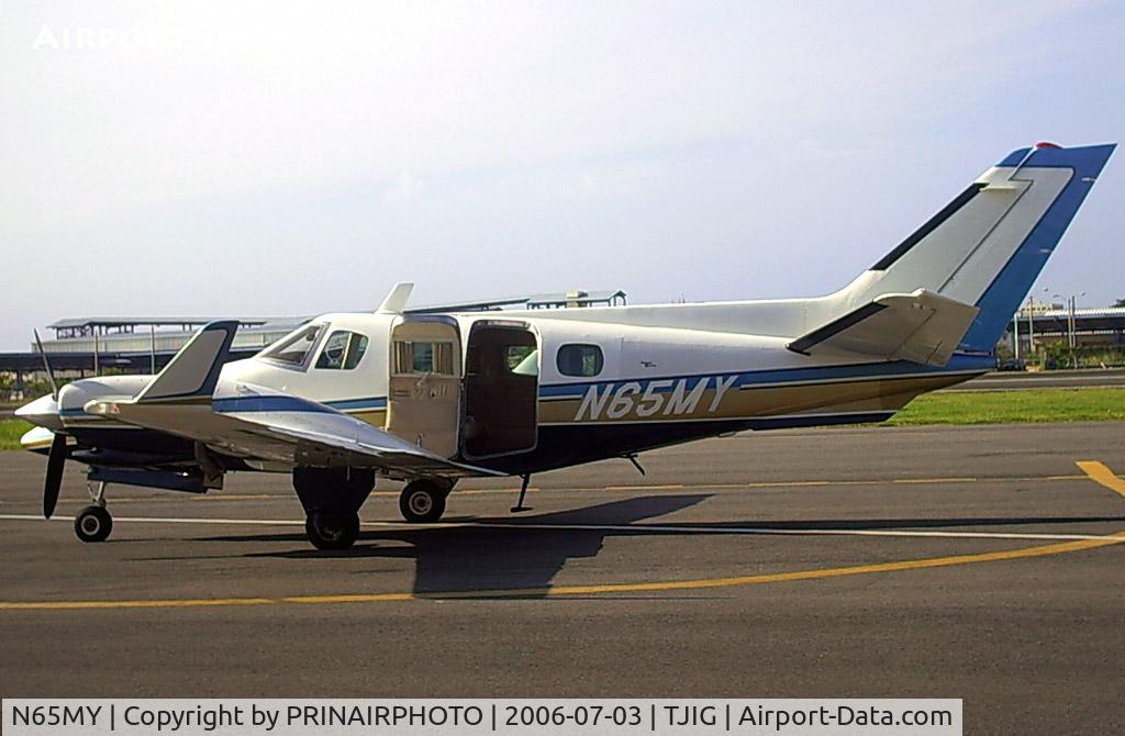 N65MY, 1974 Beech B-60 Duke C/N P-314, Beech Duke b-60 with winglets@ isla grande,pr