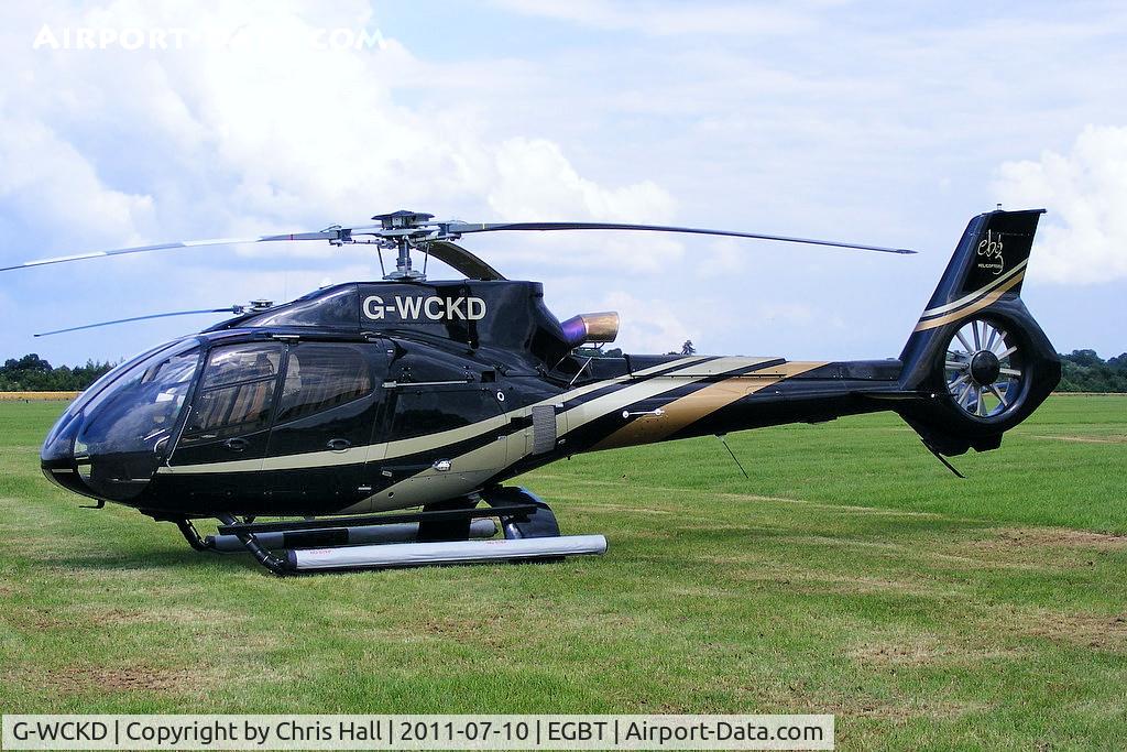 G-WCKD, 2009 Eurocopter EC-130B-4 (AS-350B-4) C/N 4746, being used for ferrying race fans to the British F1 Grand Prix at Silverstone