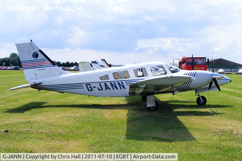 G-JANN, 1988 Piper PA-34-220T Seneca III C/N 34-33133, visitor to Turweston for the British F1 Grand Prix at Silverstone