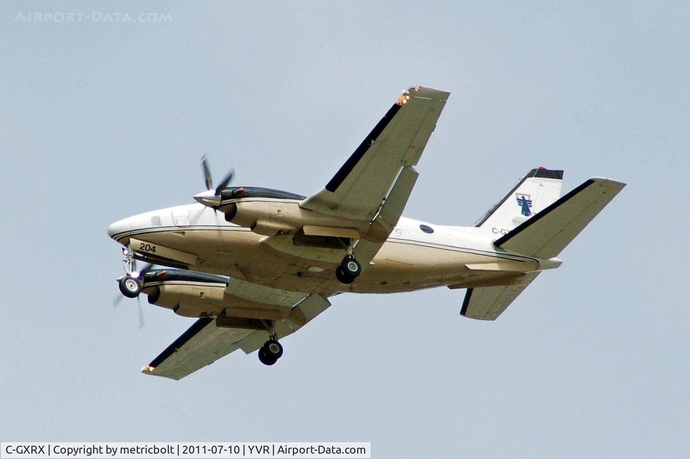 C-GXRX, 1970 Beech 100 King Air C/N B-36, Landing at YVR