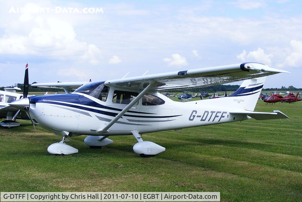 G-DTFF, 2005 Cessna T182T Turbo Skylane C/N T18208474, visitor to Turweston for the British F1 Grand Prix at Silverstone