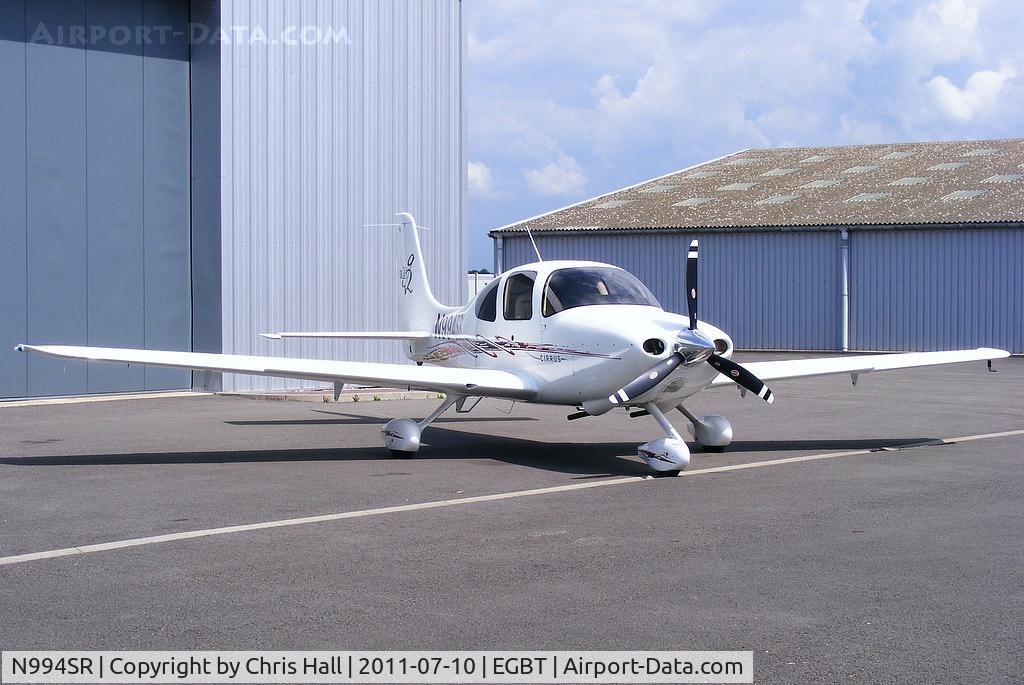 N994SR, 2006 Cirrus SR20 C/N 1669, outside the Cirrus UK hangar at Turweston