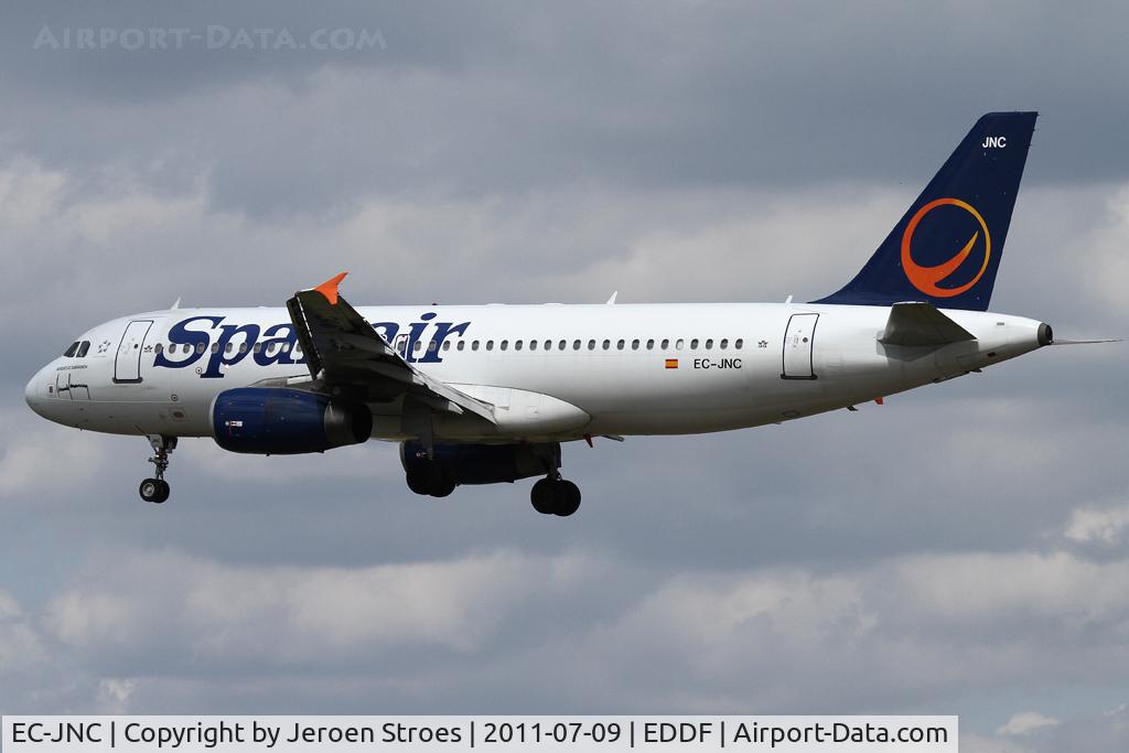 EC-JNC, 2005 Airbus A320-232 C/N 2589, Frankfurt, EDDF, arrival