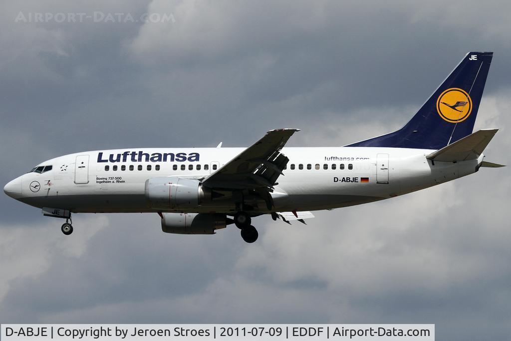 D-ABJE, 1991 Boeing 737-530 C/N 25310, Frankfurt, EDDF, arrival