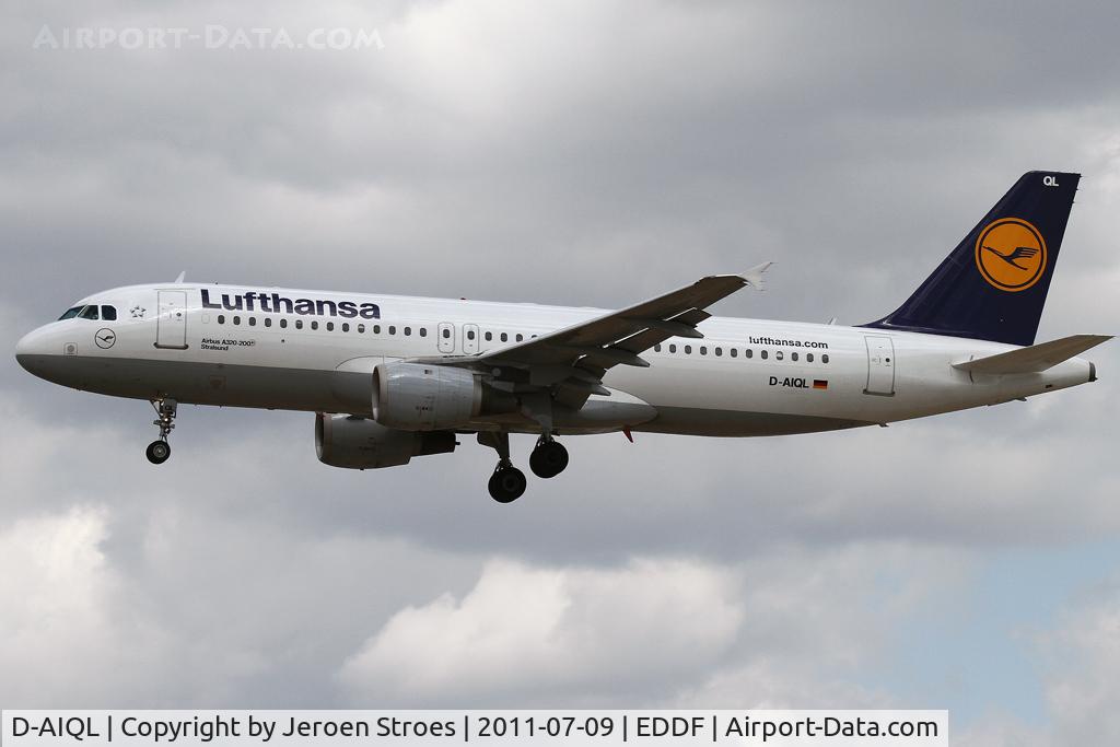 D-AIQL, 1991 Airbus A320-211 C/N 0267, Frankfurt, EDDF, arrival