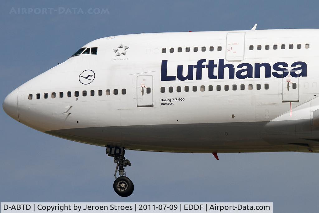 D-ABTD, 1990 Boeing 747-430M C/N 24715, Frankfurt, EDDF, arrival