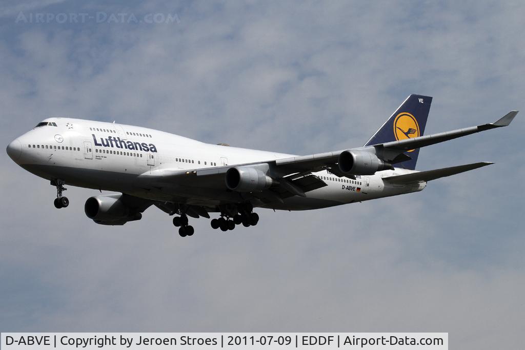 D-ABVE, 1990 Boeing 747-430 C/N 24741, Frankfurt, EDDF, arrival