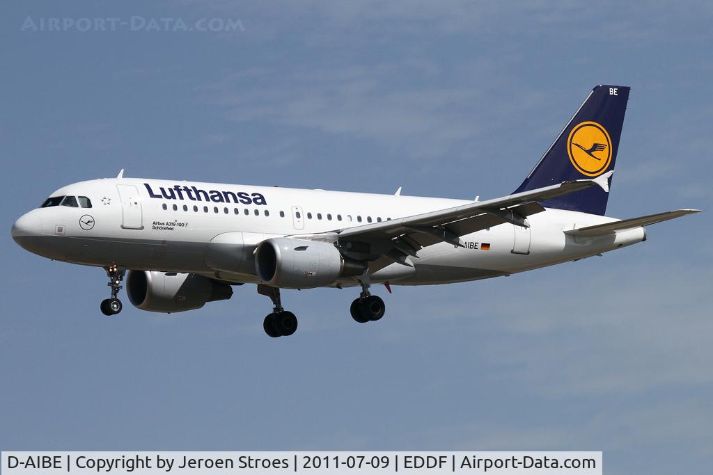 D-AIBE, 2010 Airbus A319-112 C/N 4511, Frankfurt, EDDF, arrival