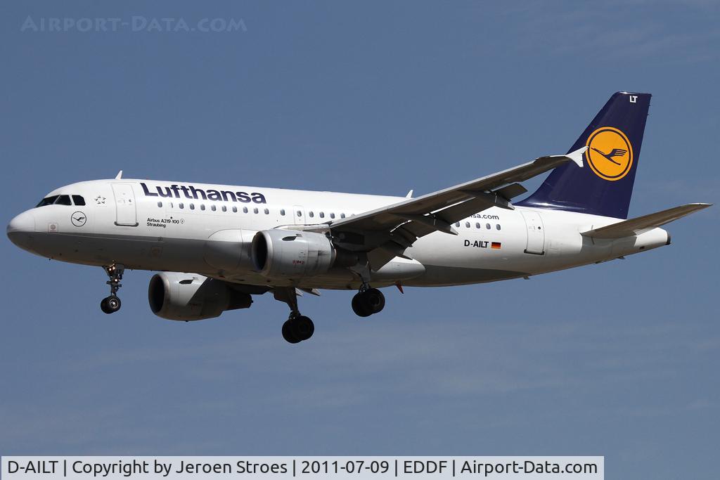 D-AILT, 1997 Airbus A319-114 C/N 738, Frankfurt, EDDF, arrival