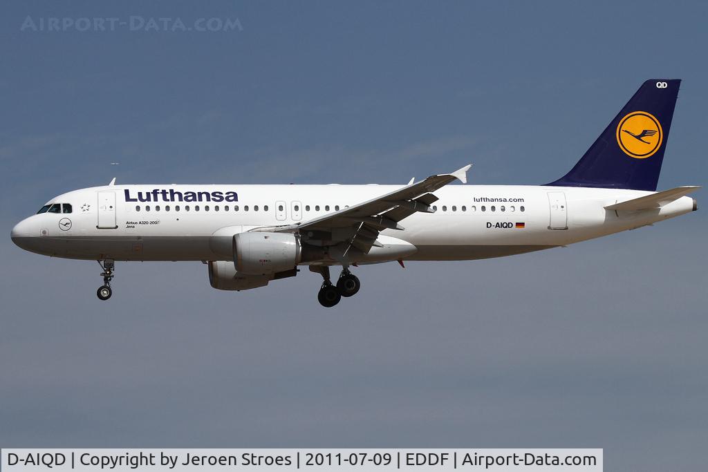D-AIQD, 1991 Airbus A320-211 C/N 0202, Frankfurt, EDDF, arrival