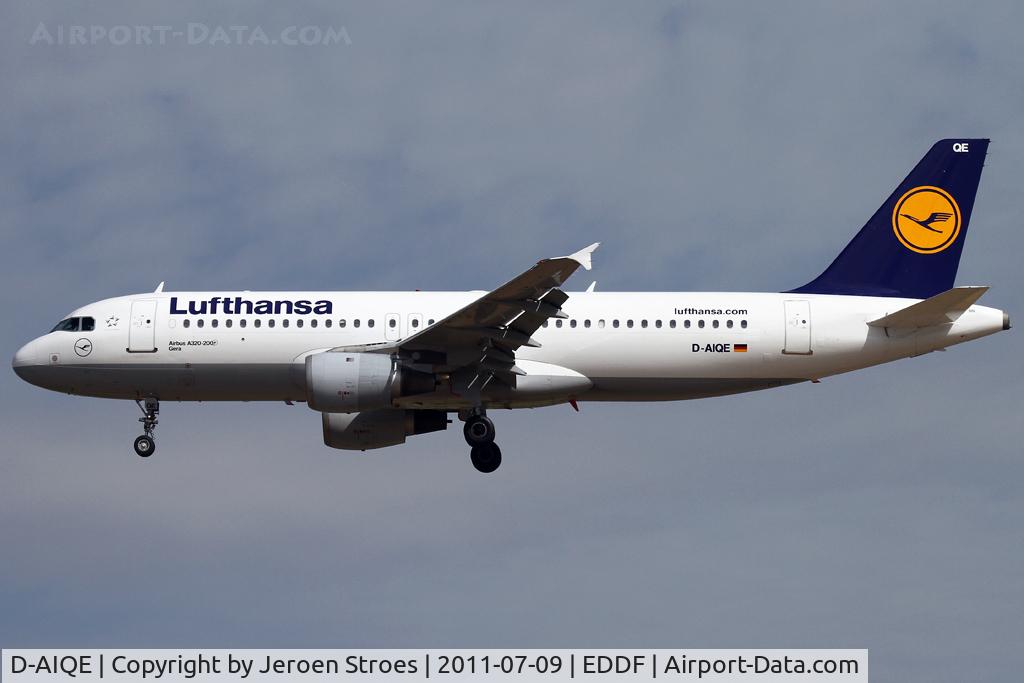 D-AIQE, 1991 Airbus A320-211 C/N 0209, Frankfurt, EDDF, arrival