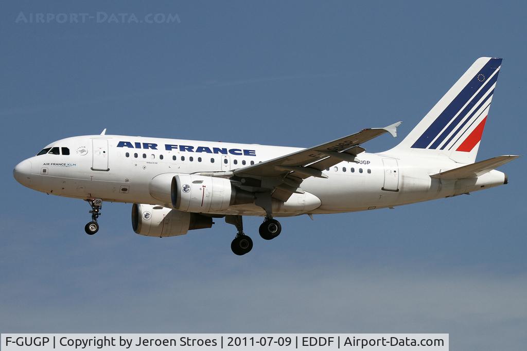 F-GUGP, 2006 Airbus A318-111 C/N 2967, Frankfurt, EDDF, arrival